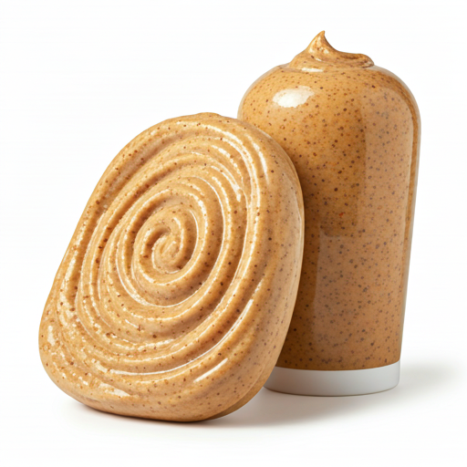 Mineral-rich sea salt treatment arranged in a clean product composition.